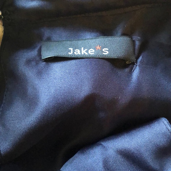 Midnight Blue Floor Length Gala Halter Dress - Picture 5 of 5